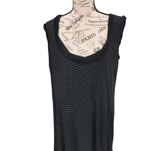 Emma James Black Maxi Sundress Sleeveless Scoop Neck - Picture 2 of 7